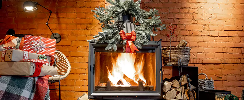 Travis Industries Linear Gas Fireplace Installation in Merrick, New York