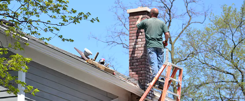 Vinyl and PVC Chimney Flashing Installation in Merrick, NY