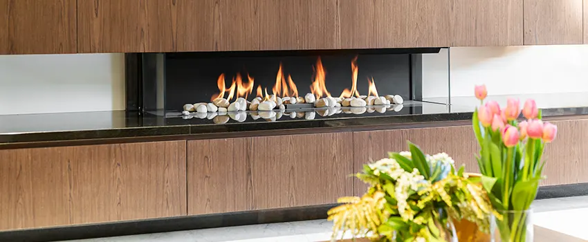 Double-height Fireplace Design Refurbishment in Merrick, New York