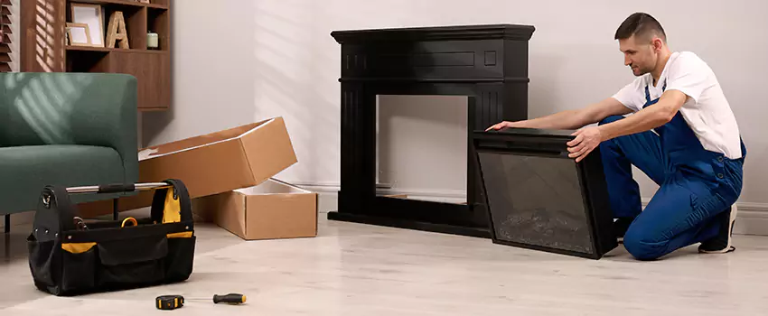 Old Rusted Metal Fireplace Repair And Replacement in Merrick, NY